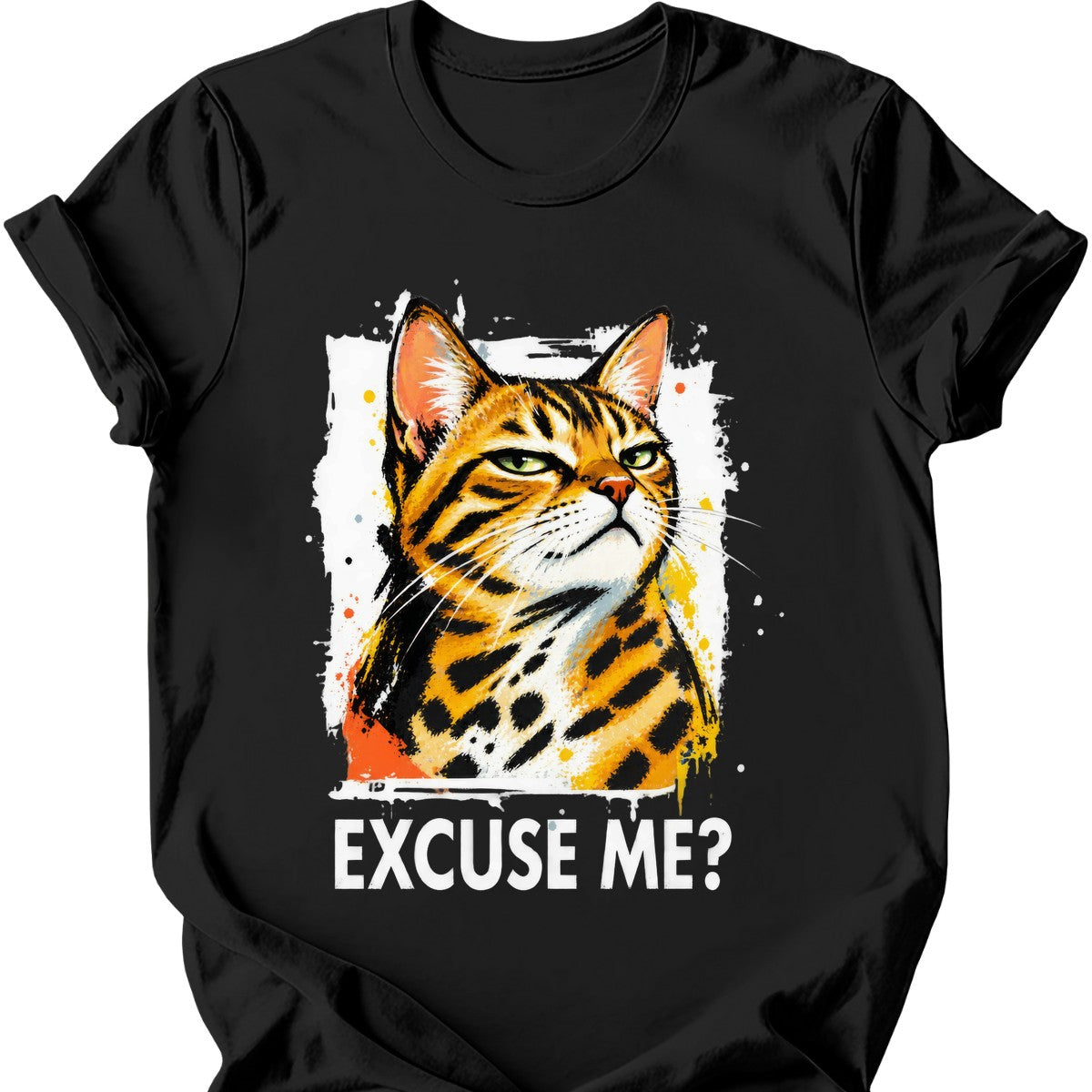 ‘Excuse Me?’ — Bengal Cat — Black