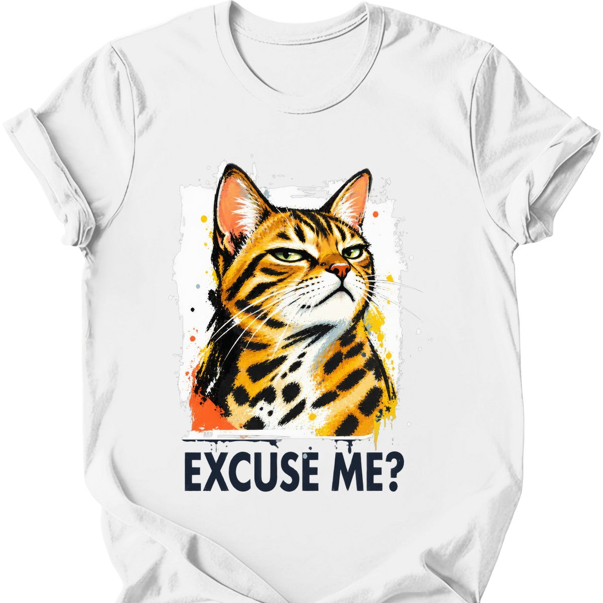 ‘Excuse Me?’ — Bengal Cat — White