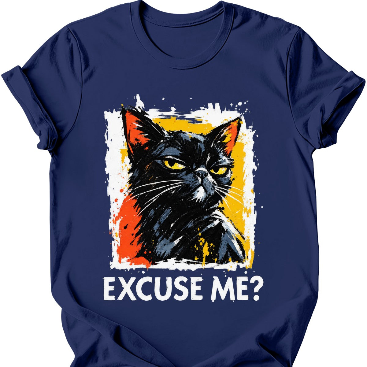 ‘Excuse Me?’ — Black Cat — Navy