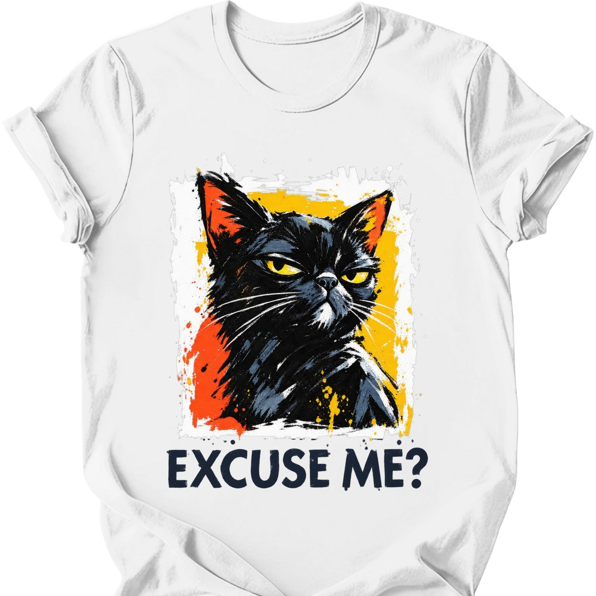 ‘Excuse Me?’ — Black Cat — White
