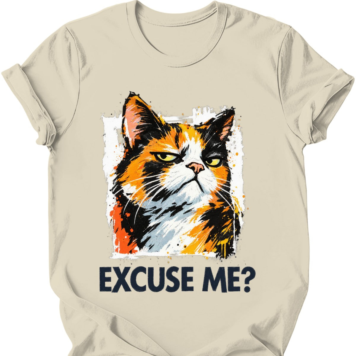 ‘Excuse Me?’ — Calico Cat — Natural