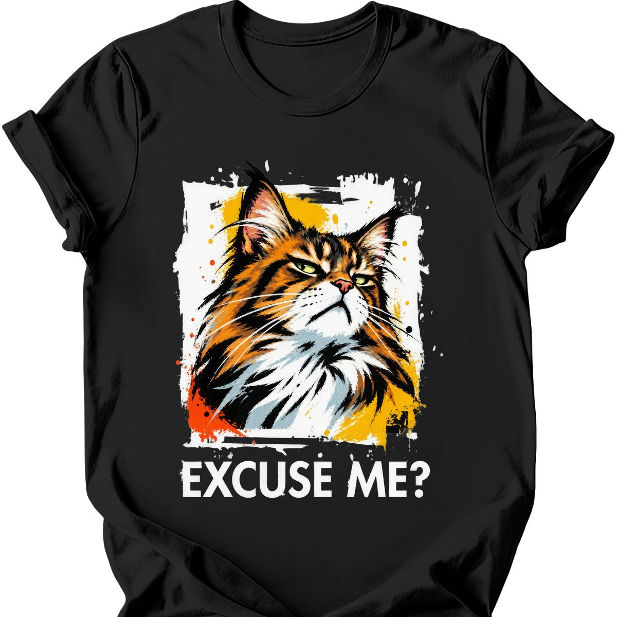 ‘Excuse Me?’ — Maine Coon — Black