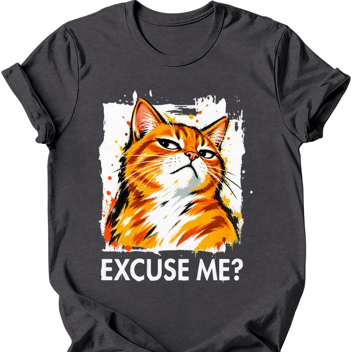 ‘Excuse Me?’ — Ginger Tabby — Dark Heather