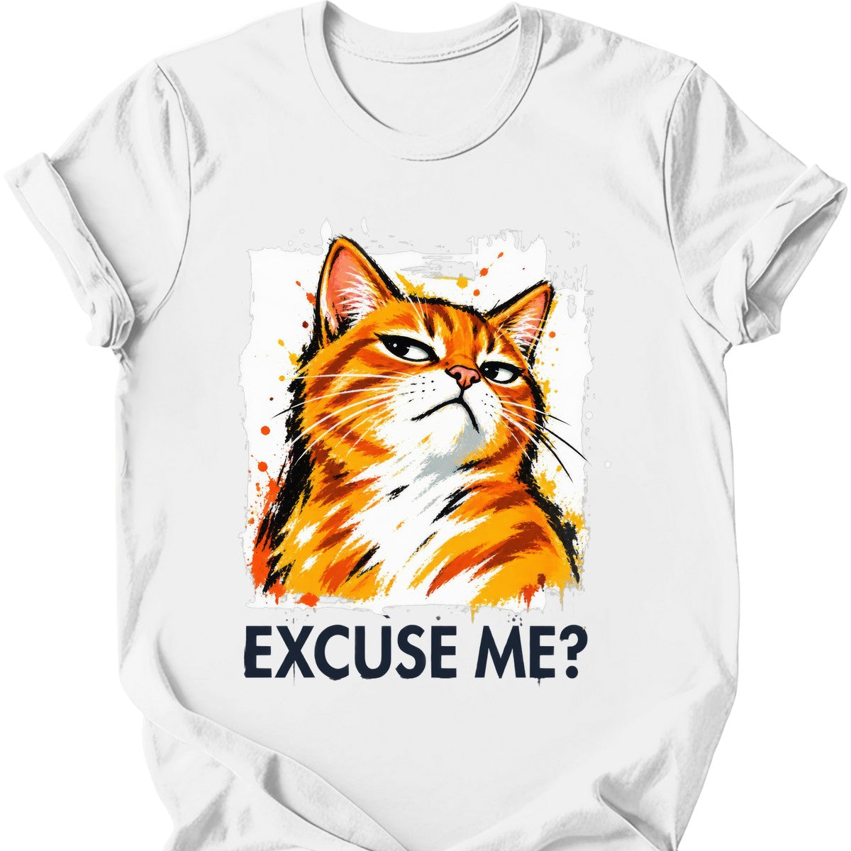 ‘Excuse Me?’ — Ginger Tabby — White