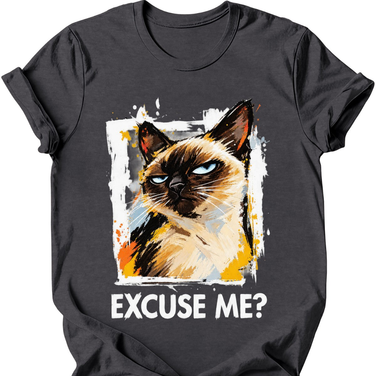 ‘Excuse Me?’ — Siamese Cat — Dark Heather