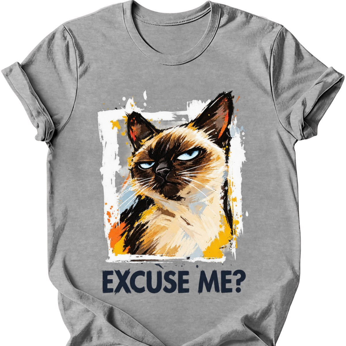 ‘Excuse Me?’ — Siamese Cat — Sport Grey