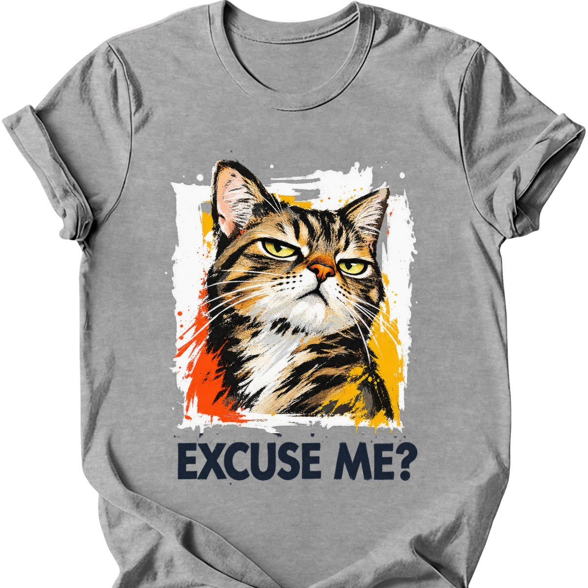‘Excuse Me?’ — Tabby Cat — Sport Grey