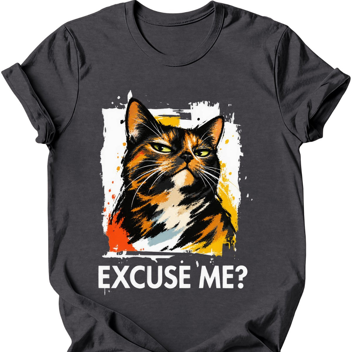 ‘Excuse Me?’ — Tortoiseshell Cat — Dark Heather