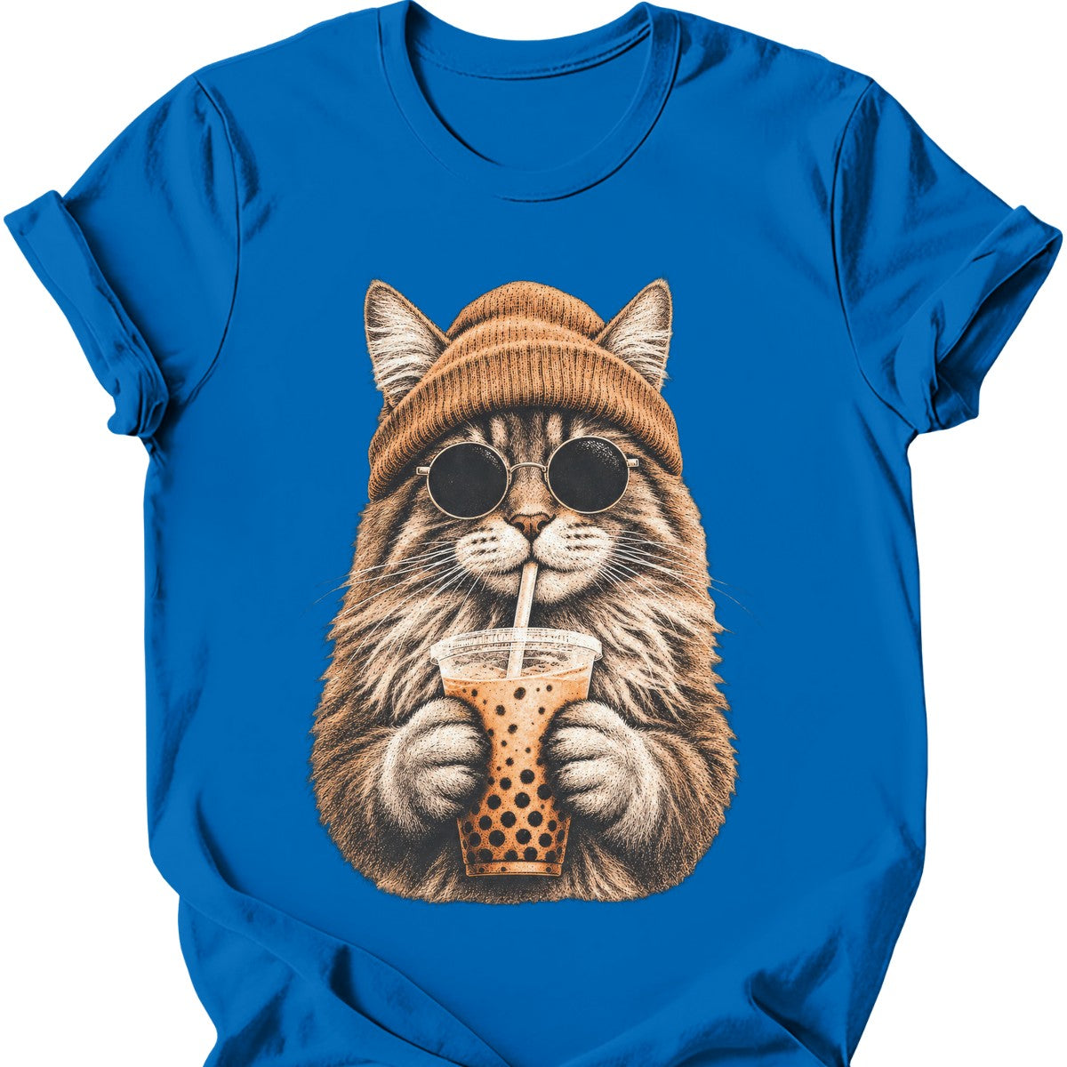 Hipster Cat — Maine Coon T-Shirt — Royal