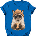 Hipster Cat — Ragdoll Cat T-Shirt — Royal