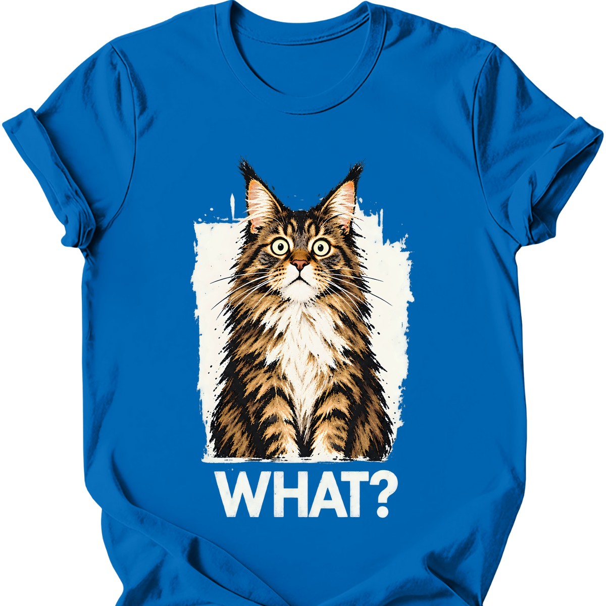 What? — Maine Coon T-Shirt — Royal