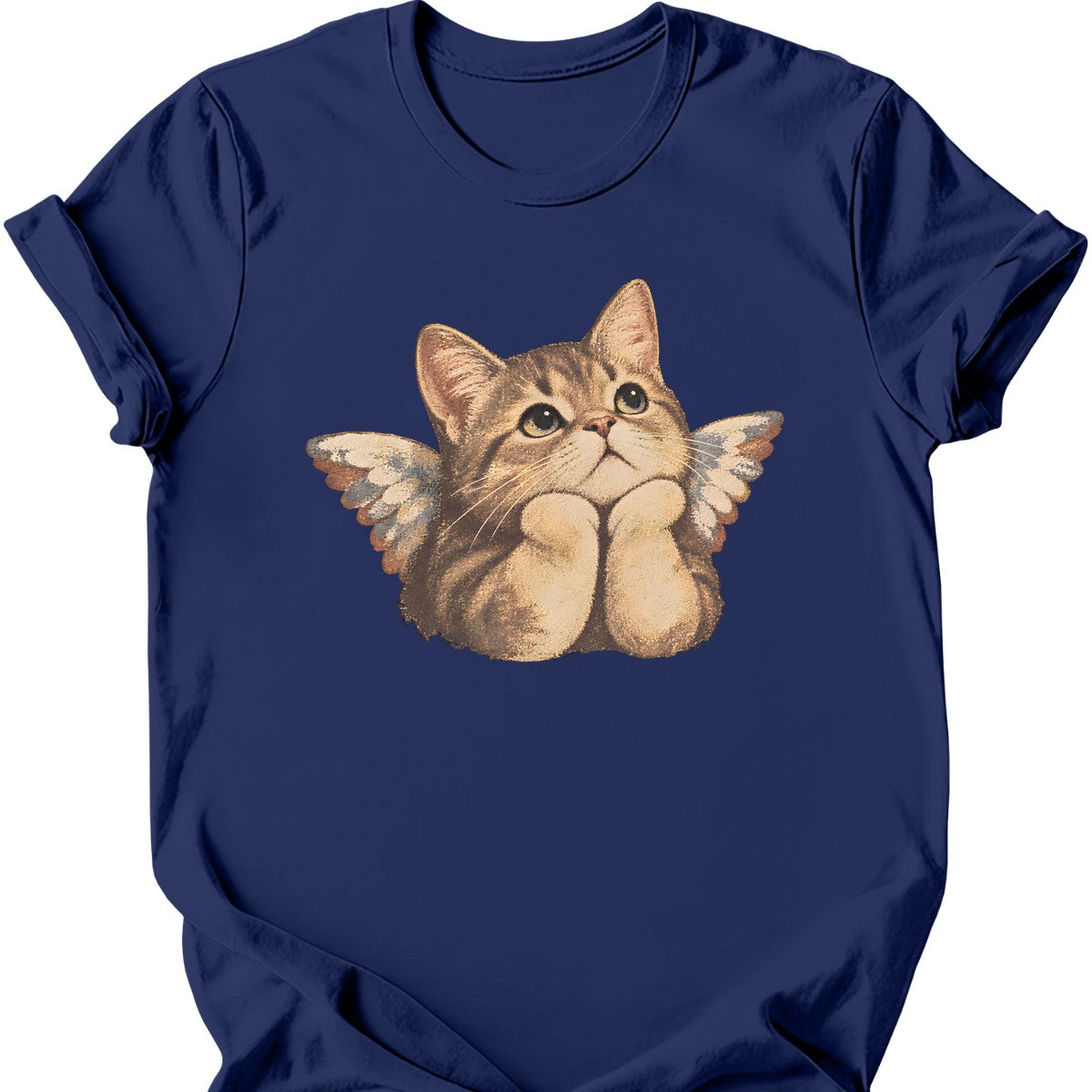 Cherub Cat T-Shirt — Navy