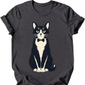 Formal Tuxedo Cat T-Shirt — Dark Heather