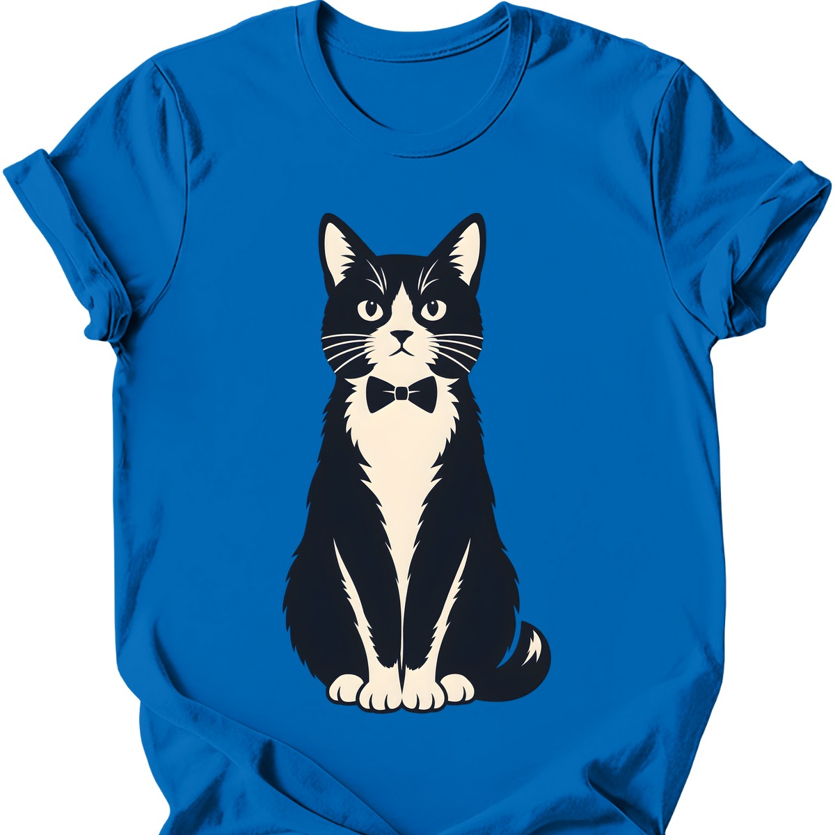 Formal Tuxedo Cat T-Shirt — Royal