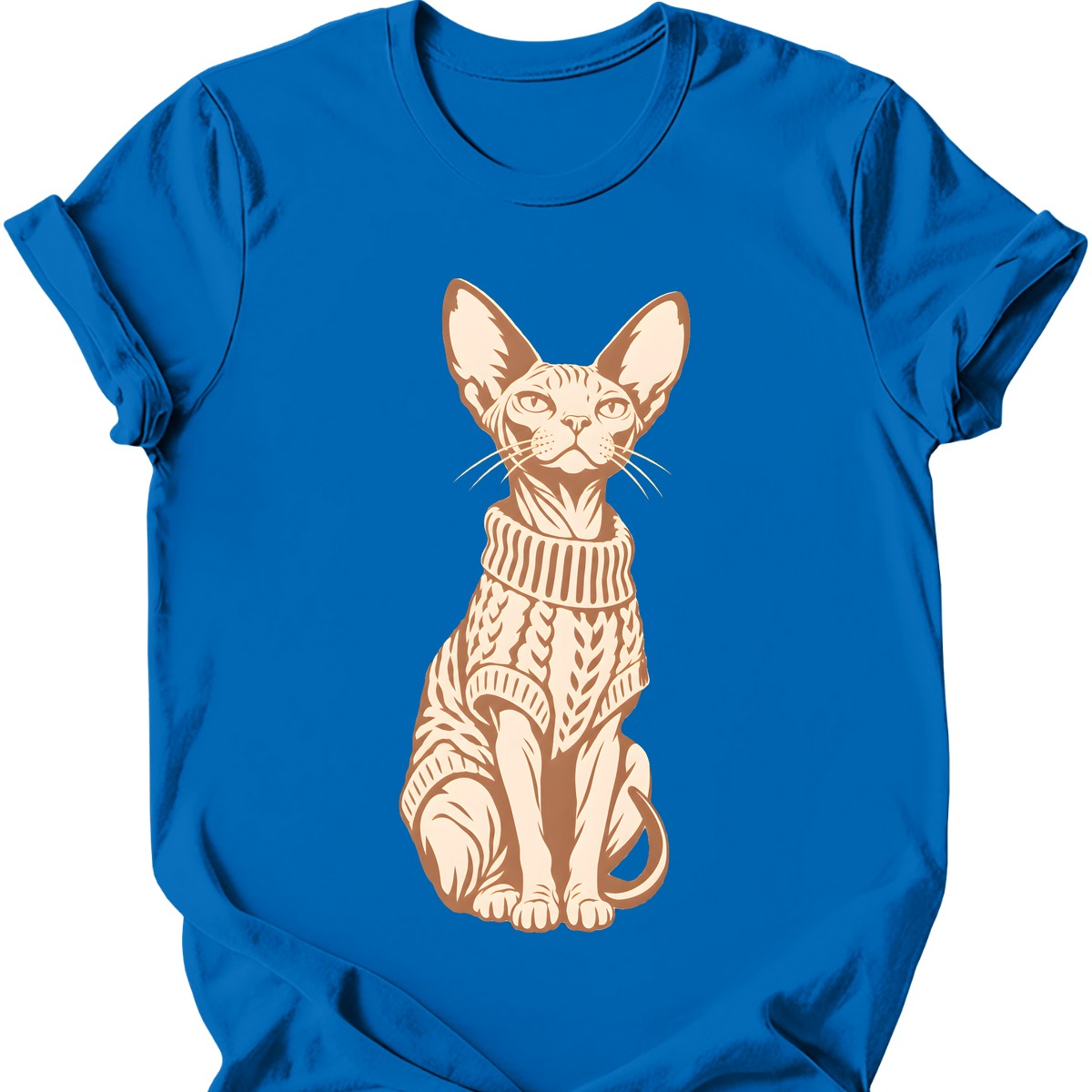 Sphynx in a Sweater T-Shirt — Royal