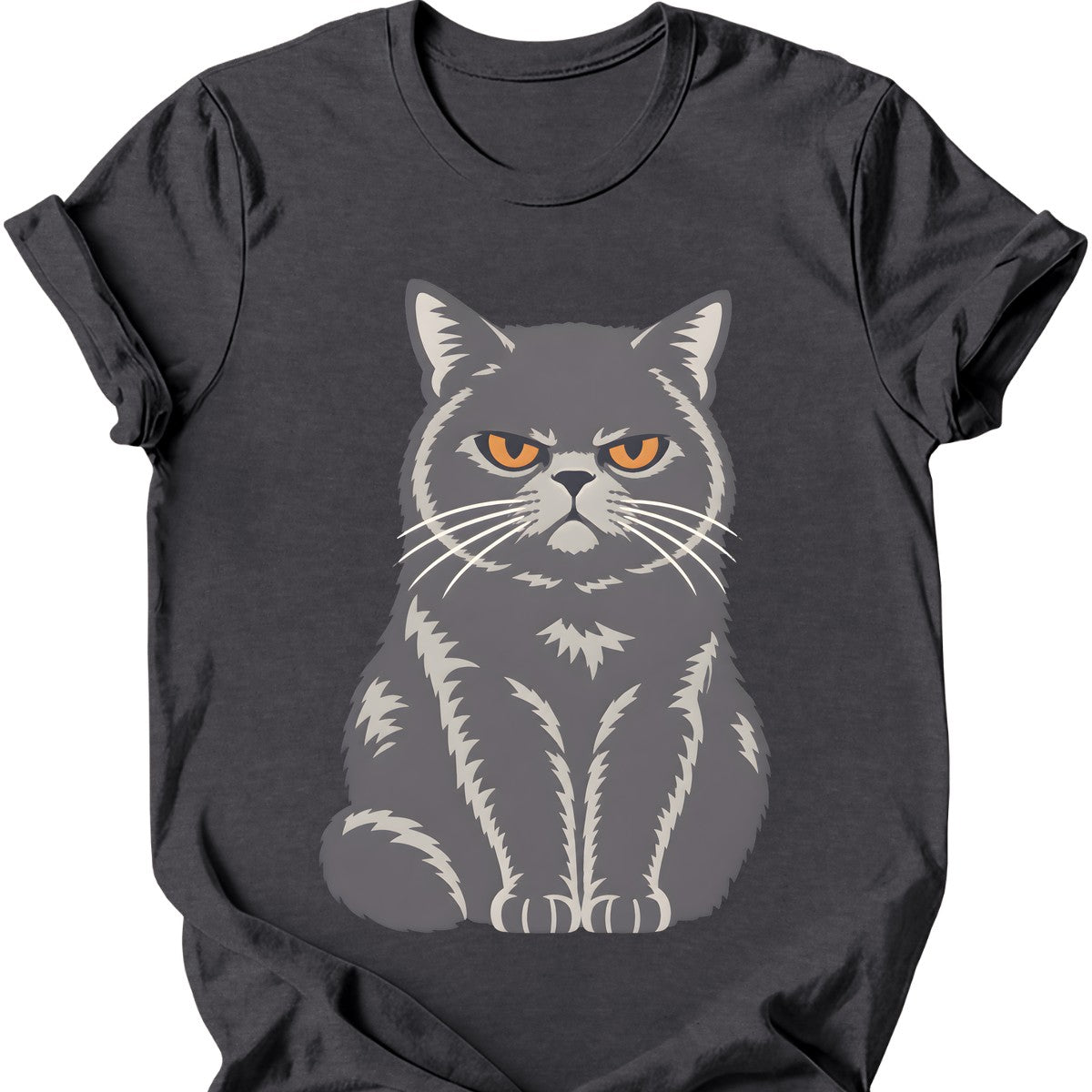 Unimpressed British Shorthair T-Shirt — Dark Heather