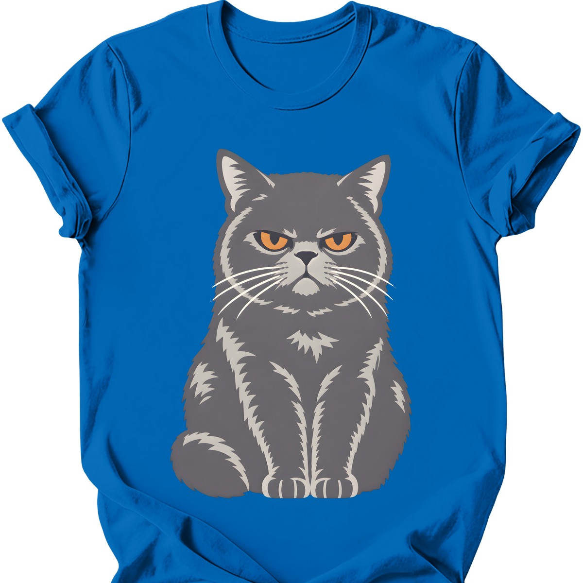 Unimpressed British Shorthair T-Shirt — Royal