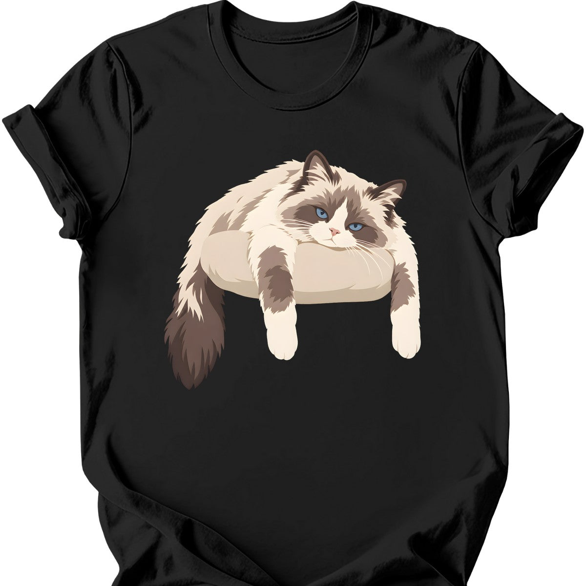 Ragdoll Flop T-Shirt — Black