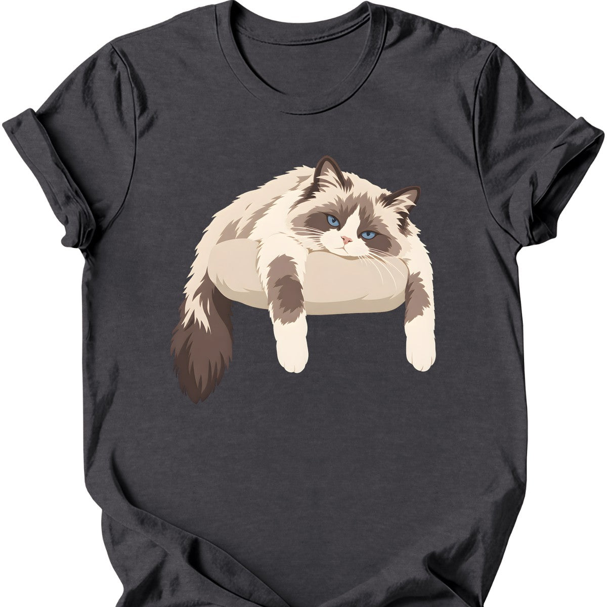 Ragdoll Flop T-Shirt — Dark Heather