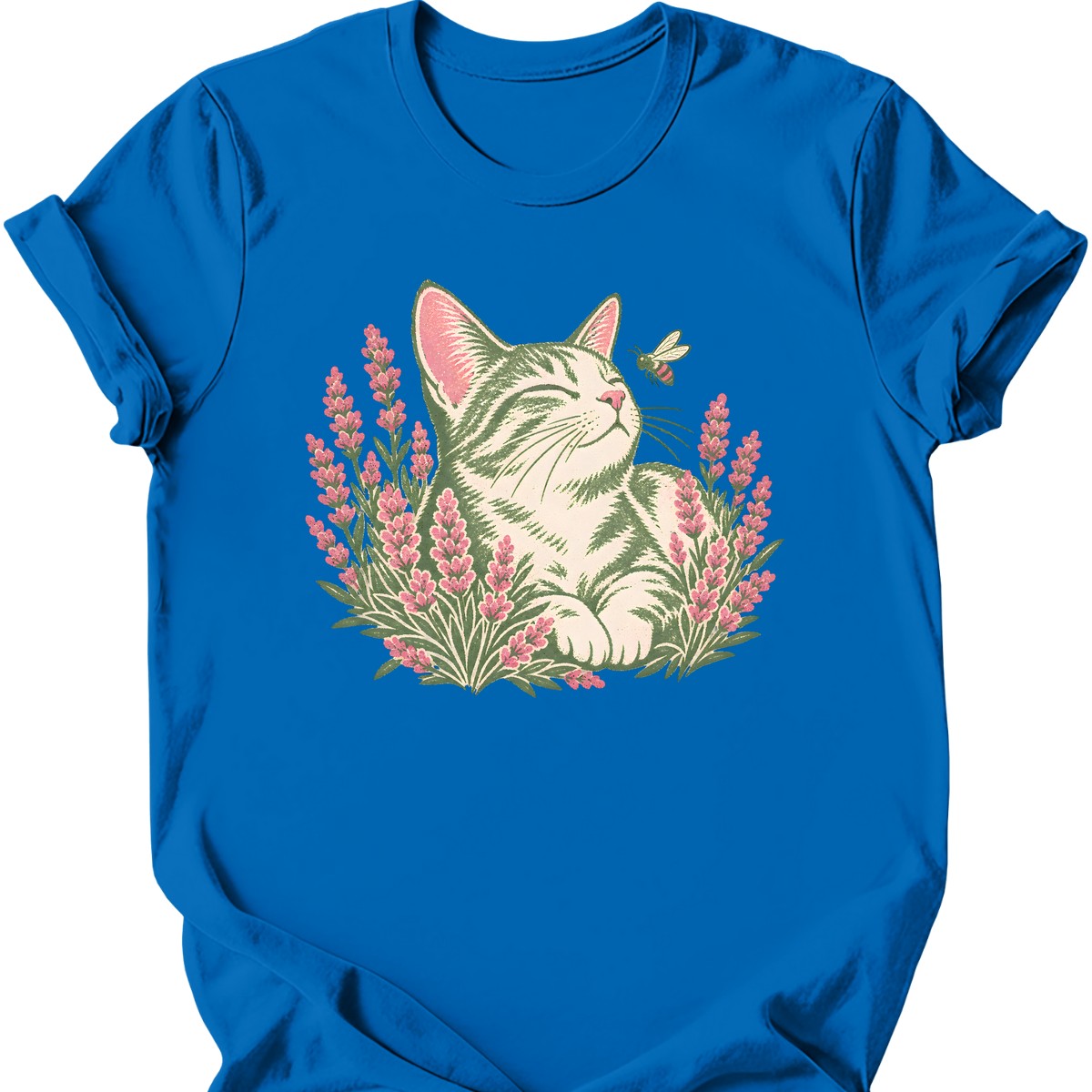 Lavender Cat T-Shirt — Royal