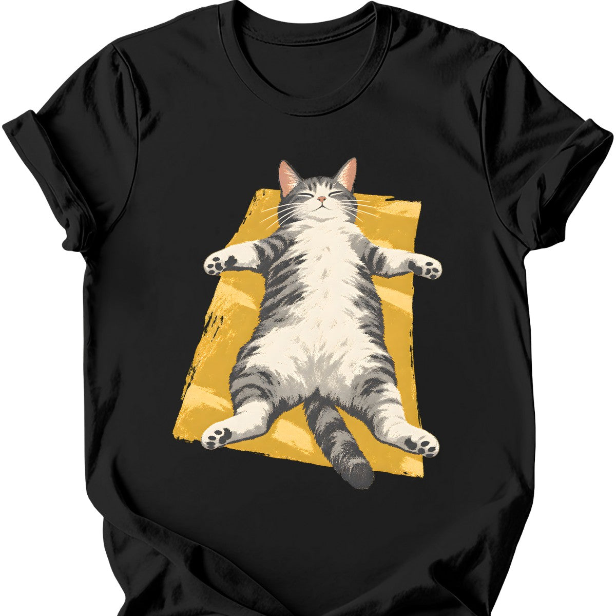 Sunbeam Cat T-Shirt — Black