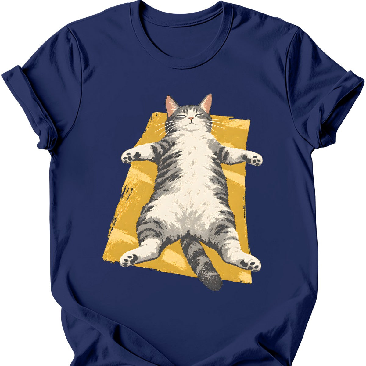 Sunbeam Cat T-Shirt — Navy
