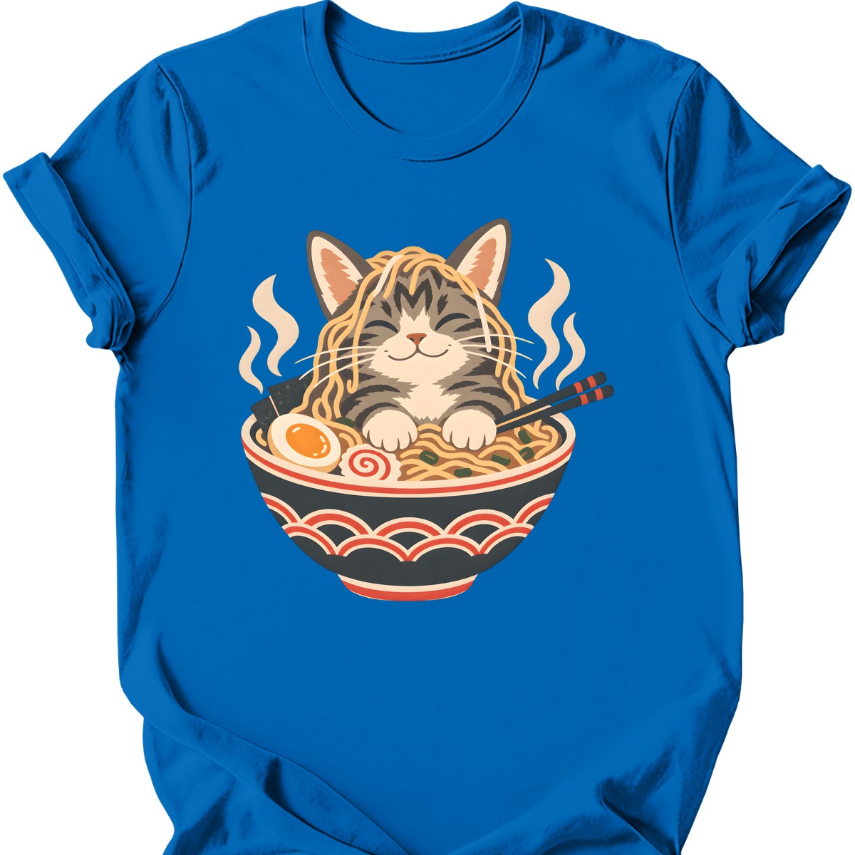 Ramen Cat T-Shirt — Royal