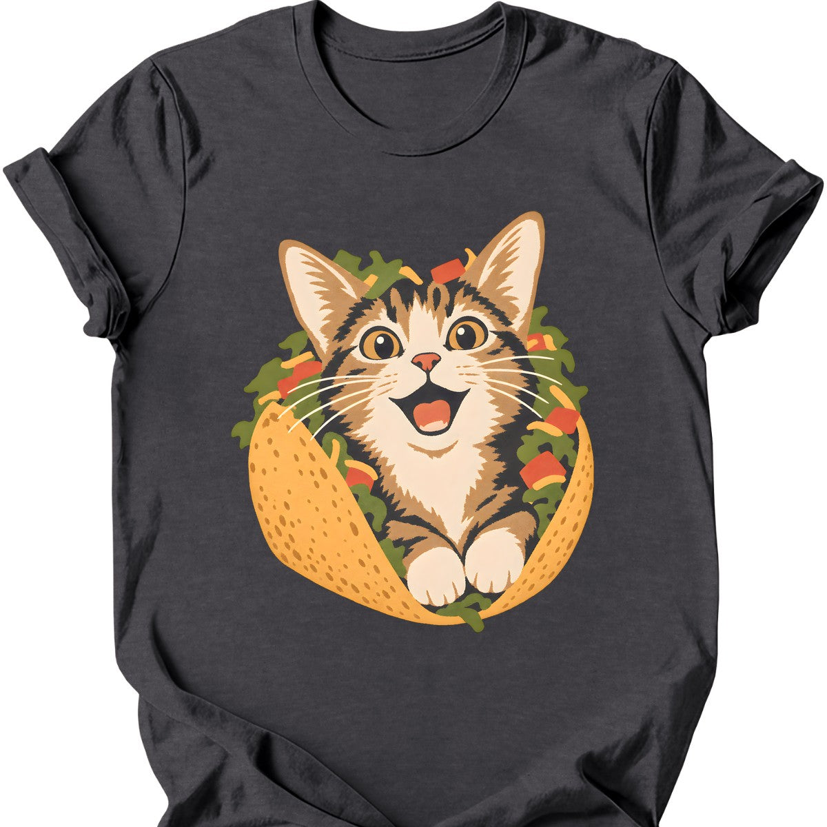 Taco Cat T-Shirt — Dark Heather