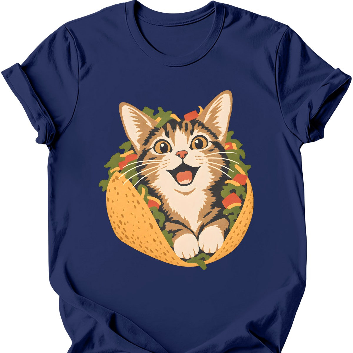 Taco Cat T-Shirt — Navy