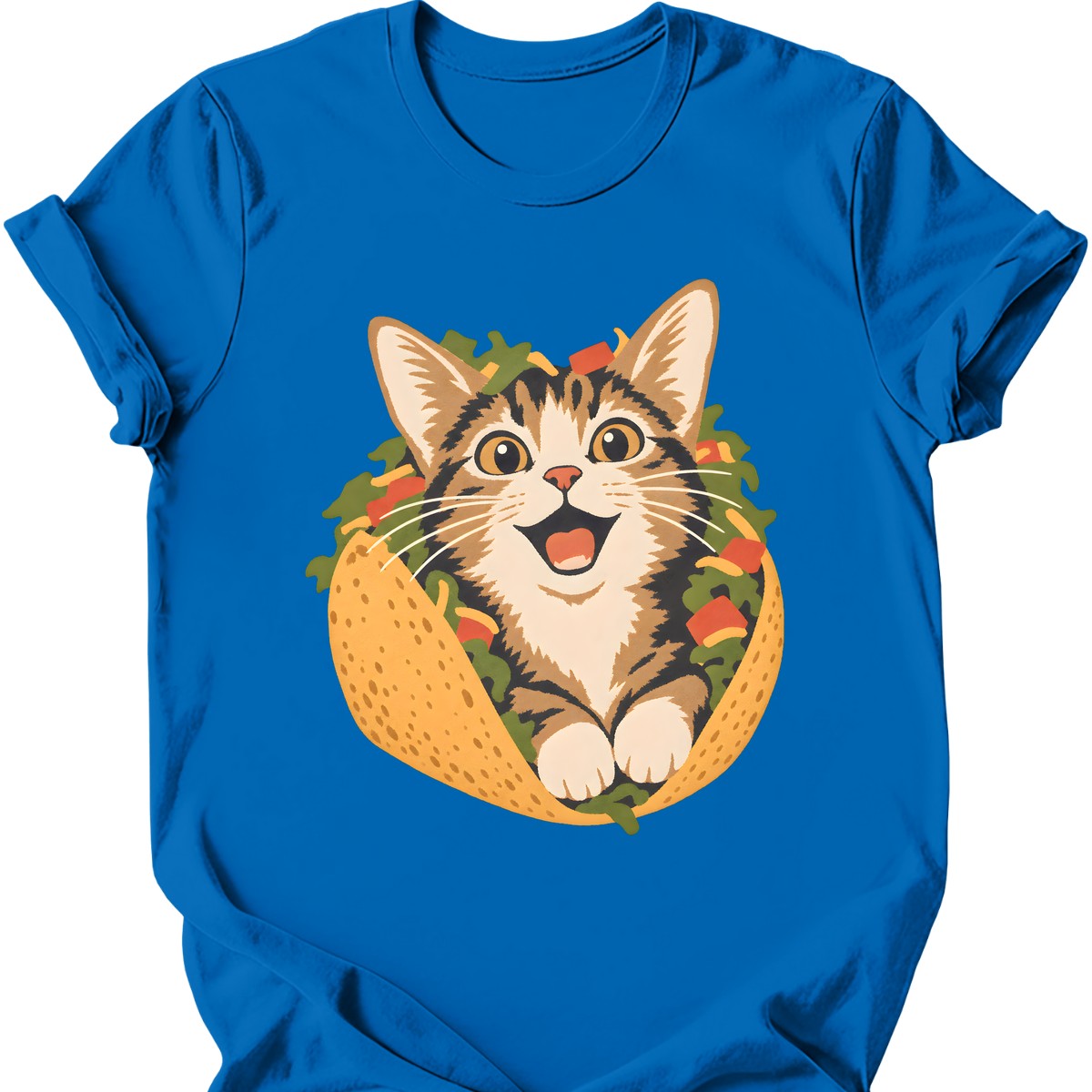 Taco Cat T-Shirt — Royal