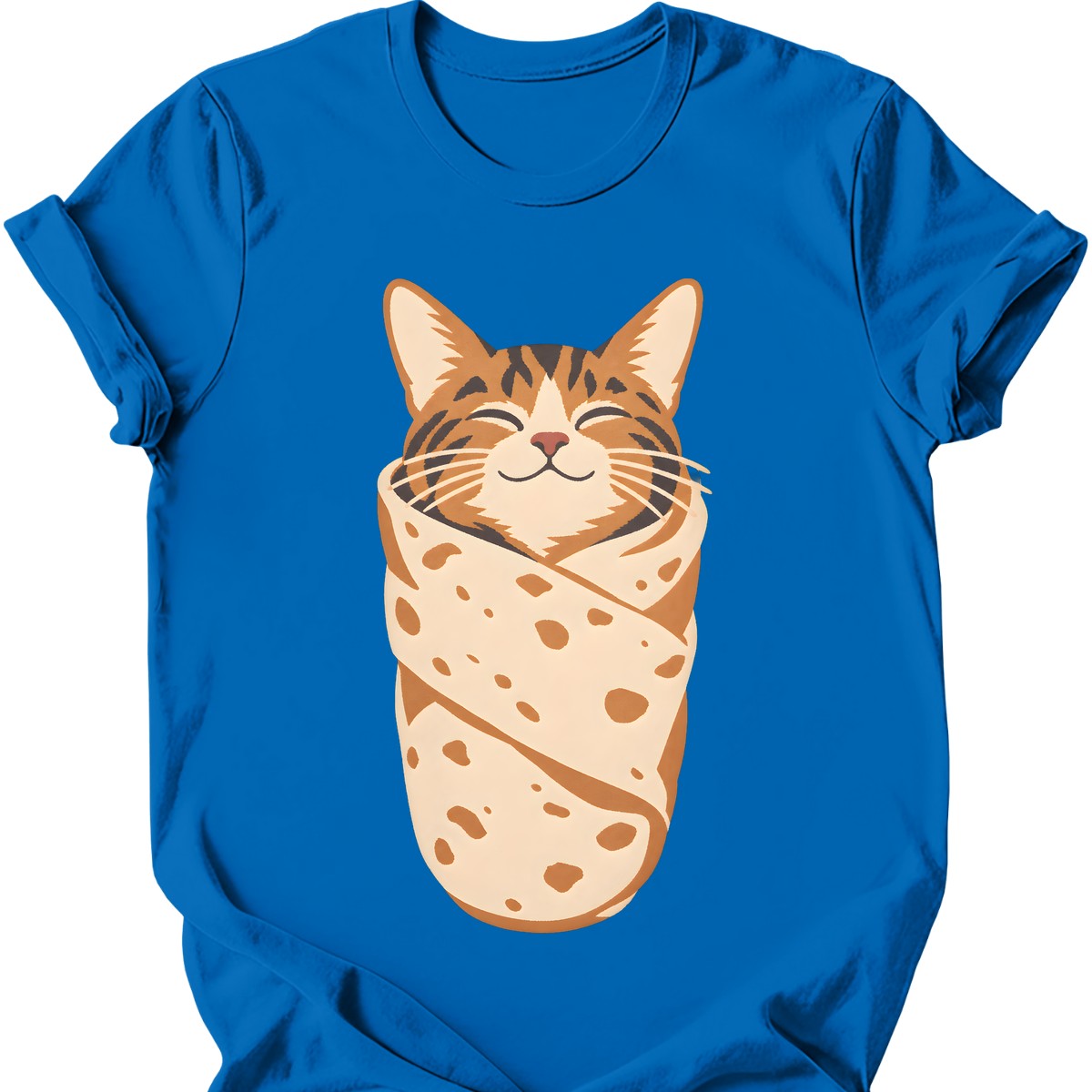 Purrito Cat T-Shirt — Royal