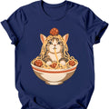 Spaghetti Cat T-Shirt — Navy