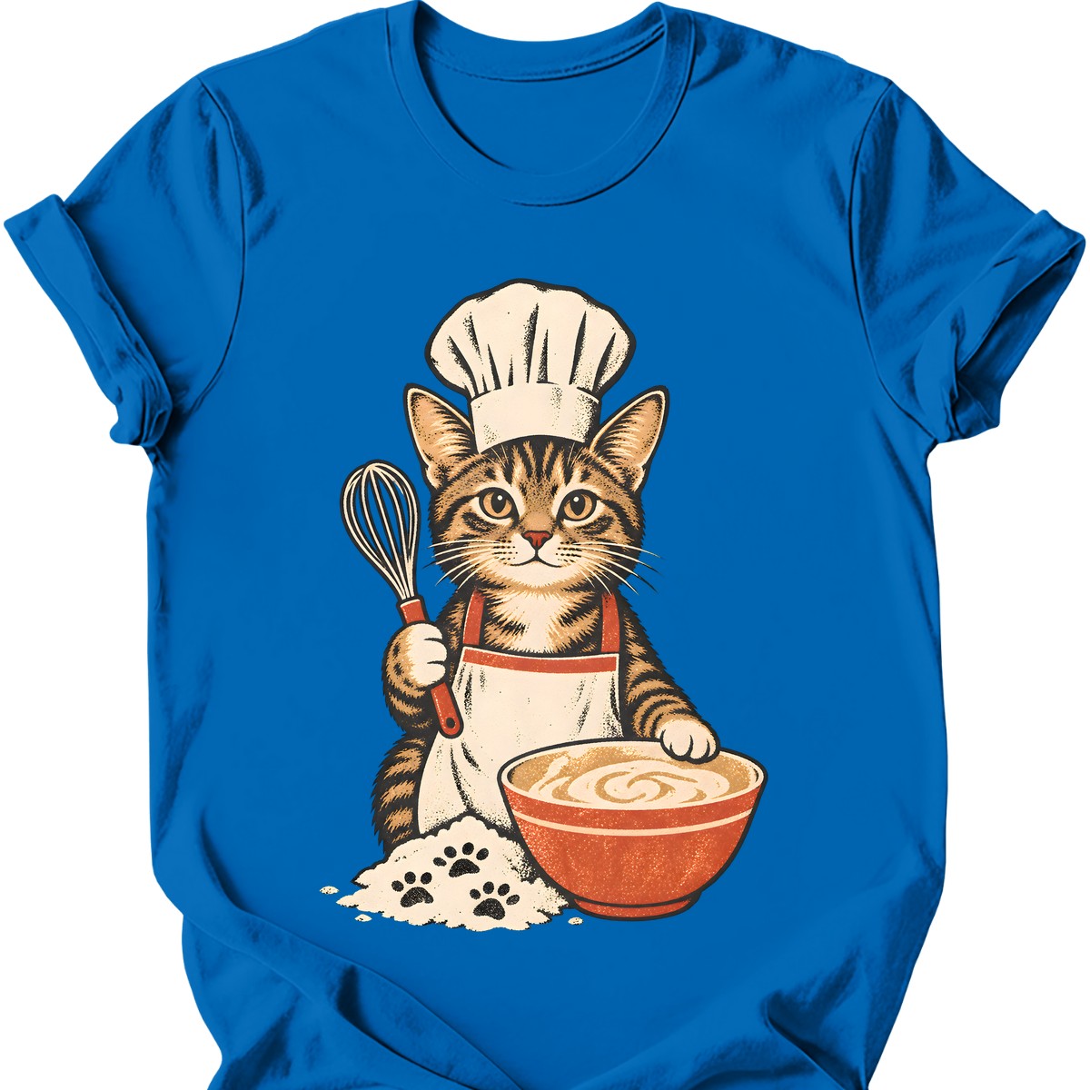 Chef Cat T-Shirt — Royal