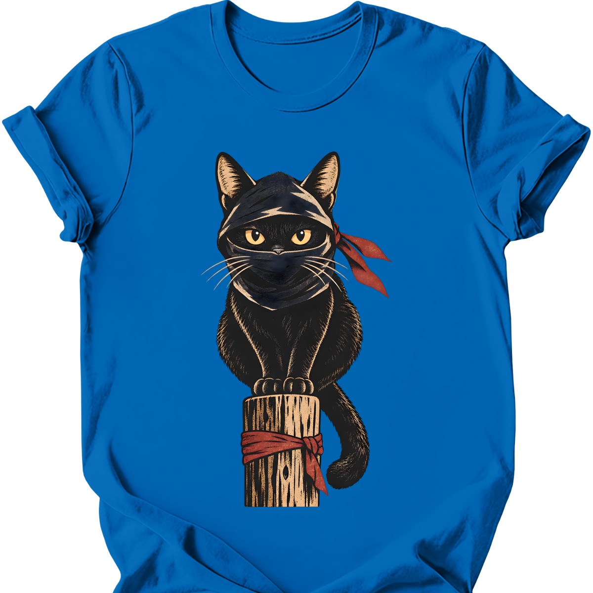 Ninja Cat T-Shirt — Royal