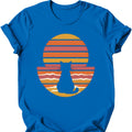 Beach Sunset Cat T-Shirt — Royal