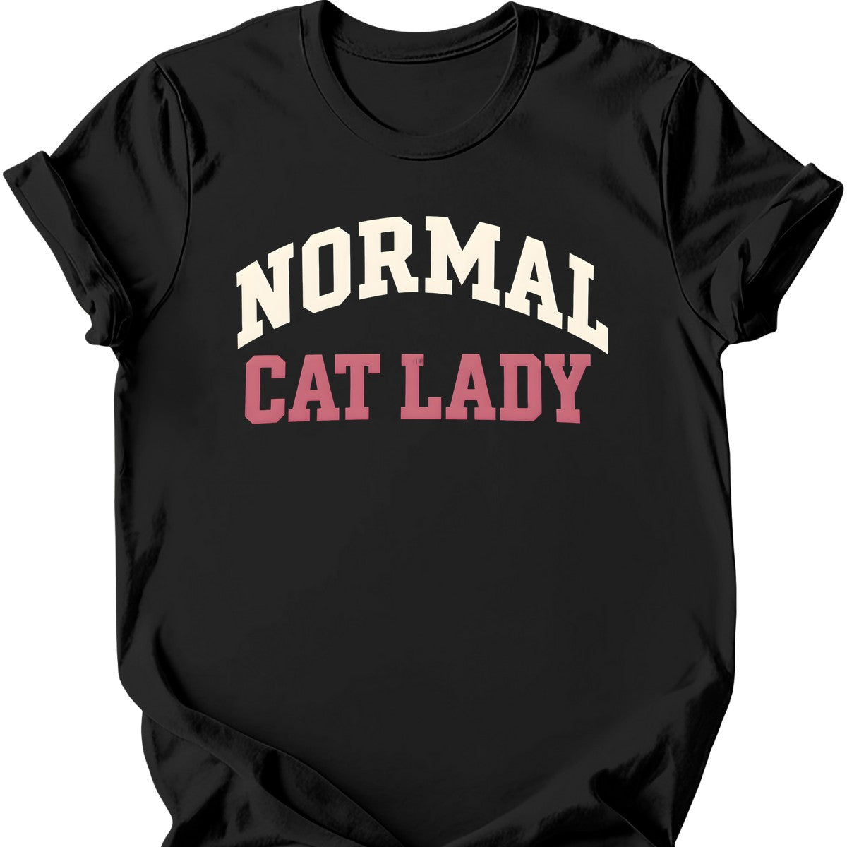 Normal Cat Lady T-Shirt — Black