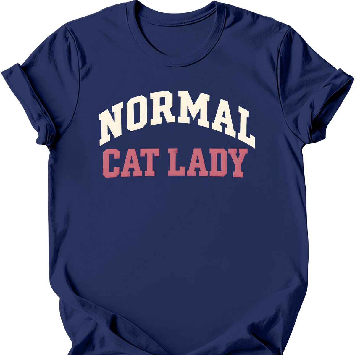 Normal Cat Lady T-Shirt — Navy