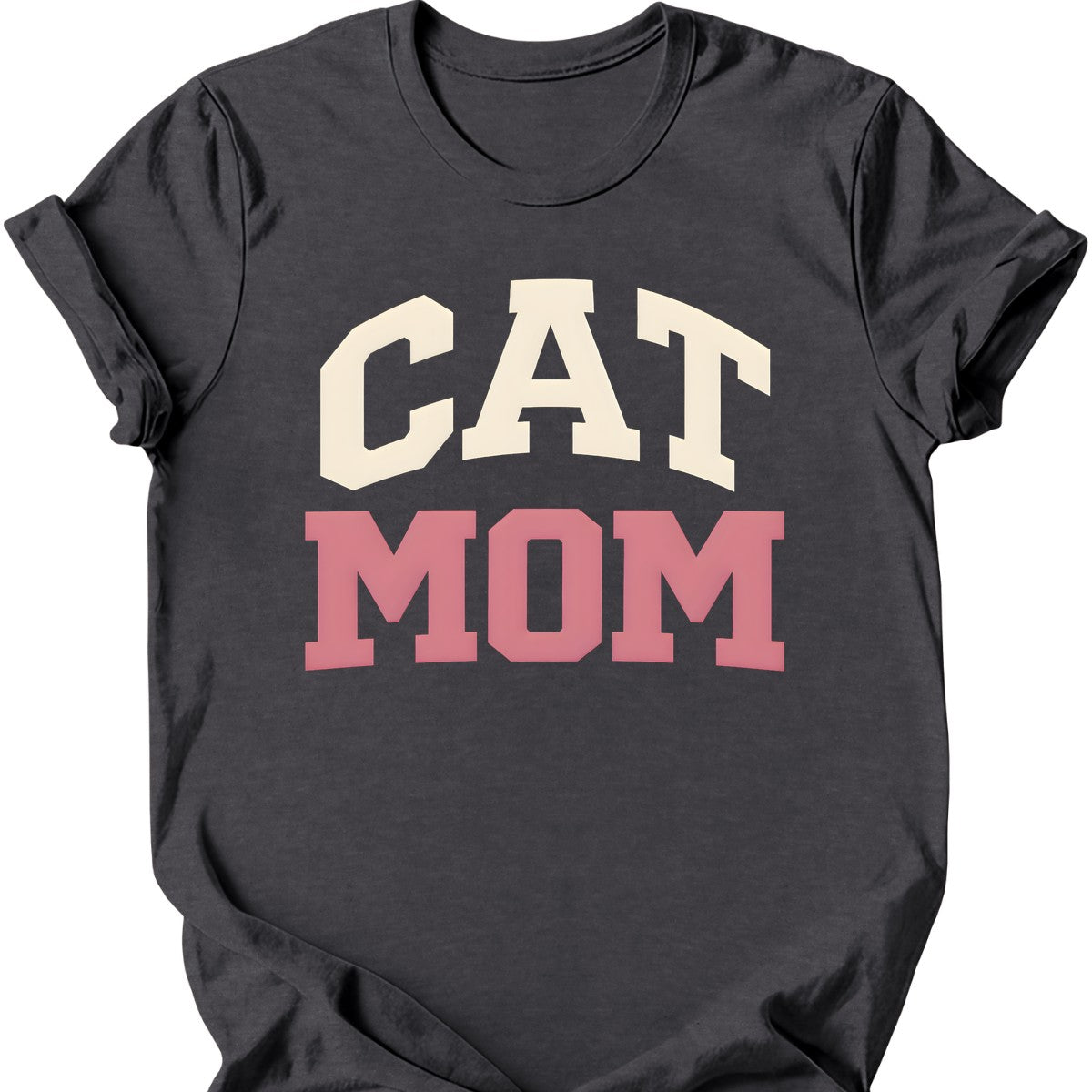 Cat Mom T-Shirt — Dark Heather