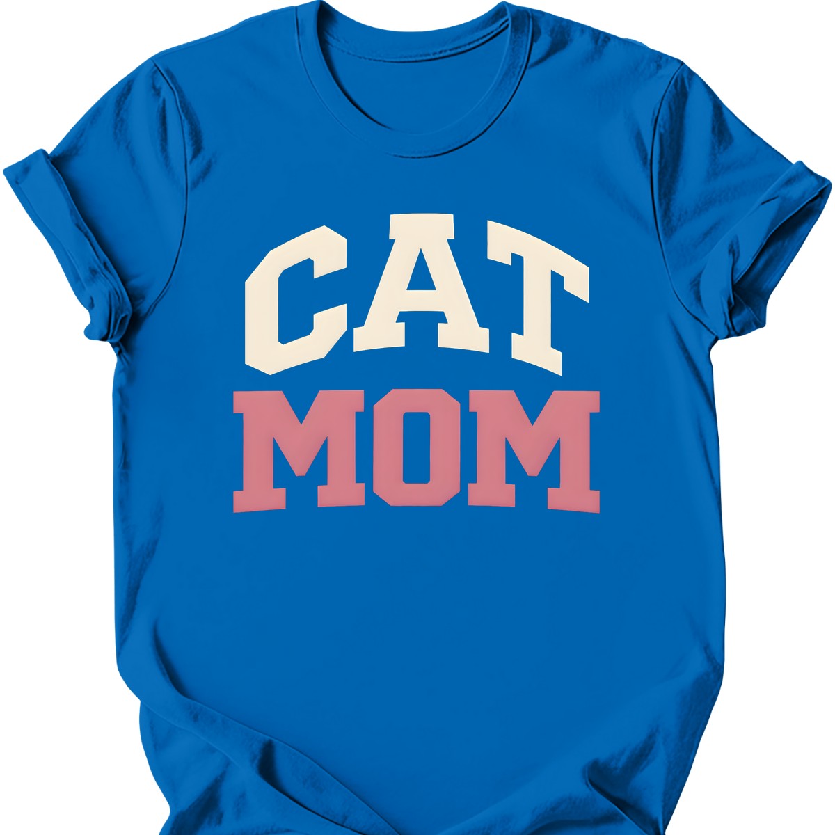 Cat Mom T-Shirt — Royal