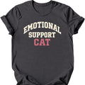 Emotional Support Cat T-Shirt — Dark Heather