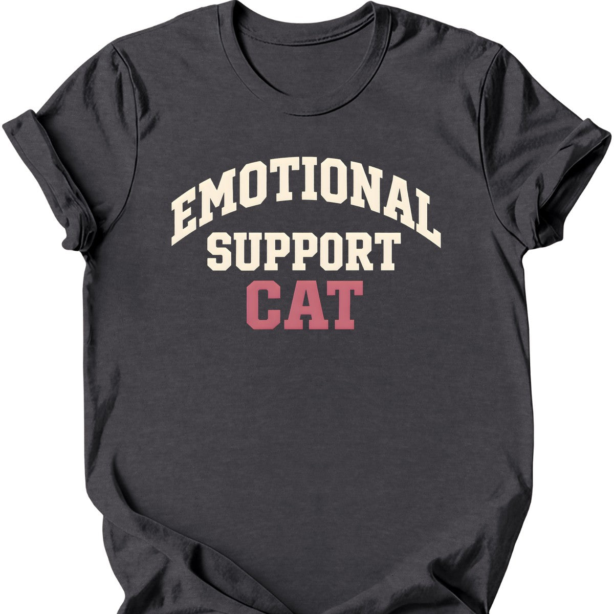 Emotional Support Cat T-Shirt — Dark Heather