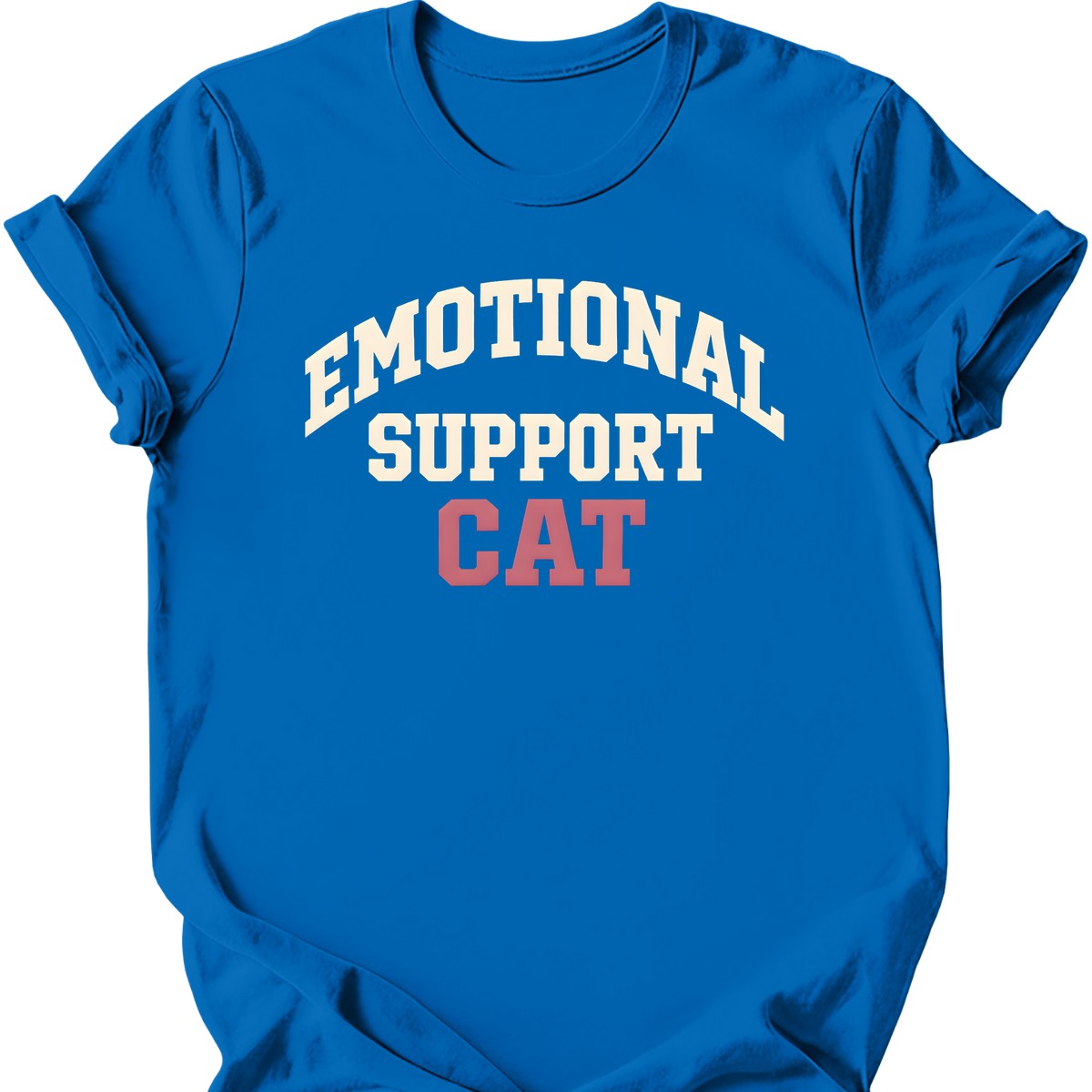 Emotional Support Cat T-Shirt — Royal