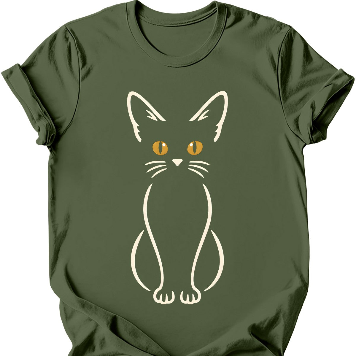 The Void Cat T-Shirt — Military Green