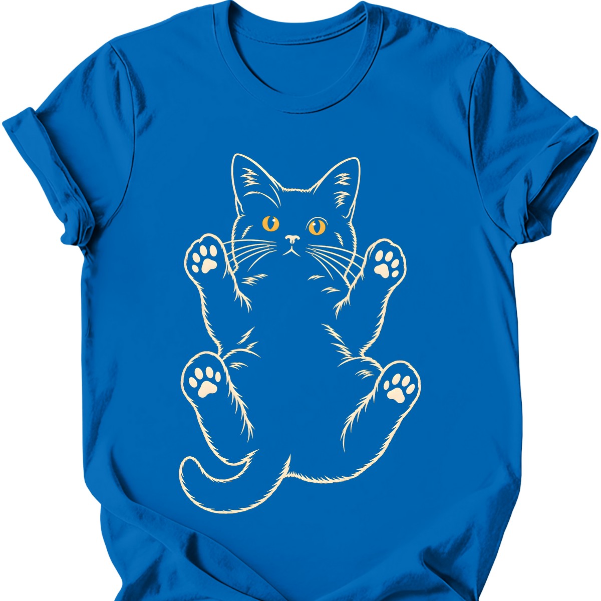 Belly Trap Void Cat T-Shirt — Royal