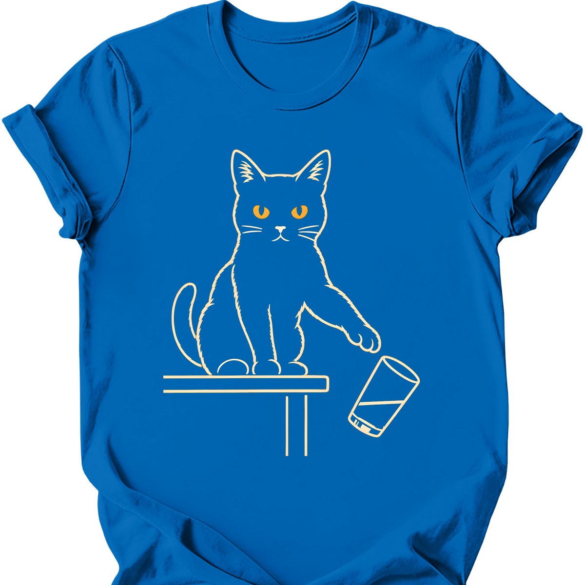 Gravity Void Cat T-Shirt — Royal