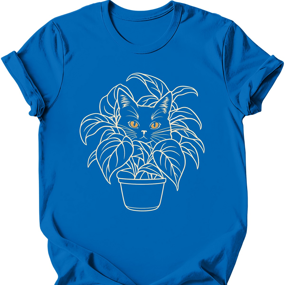 Plant Void Cat T-Shirt — Royal