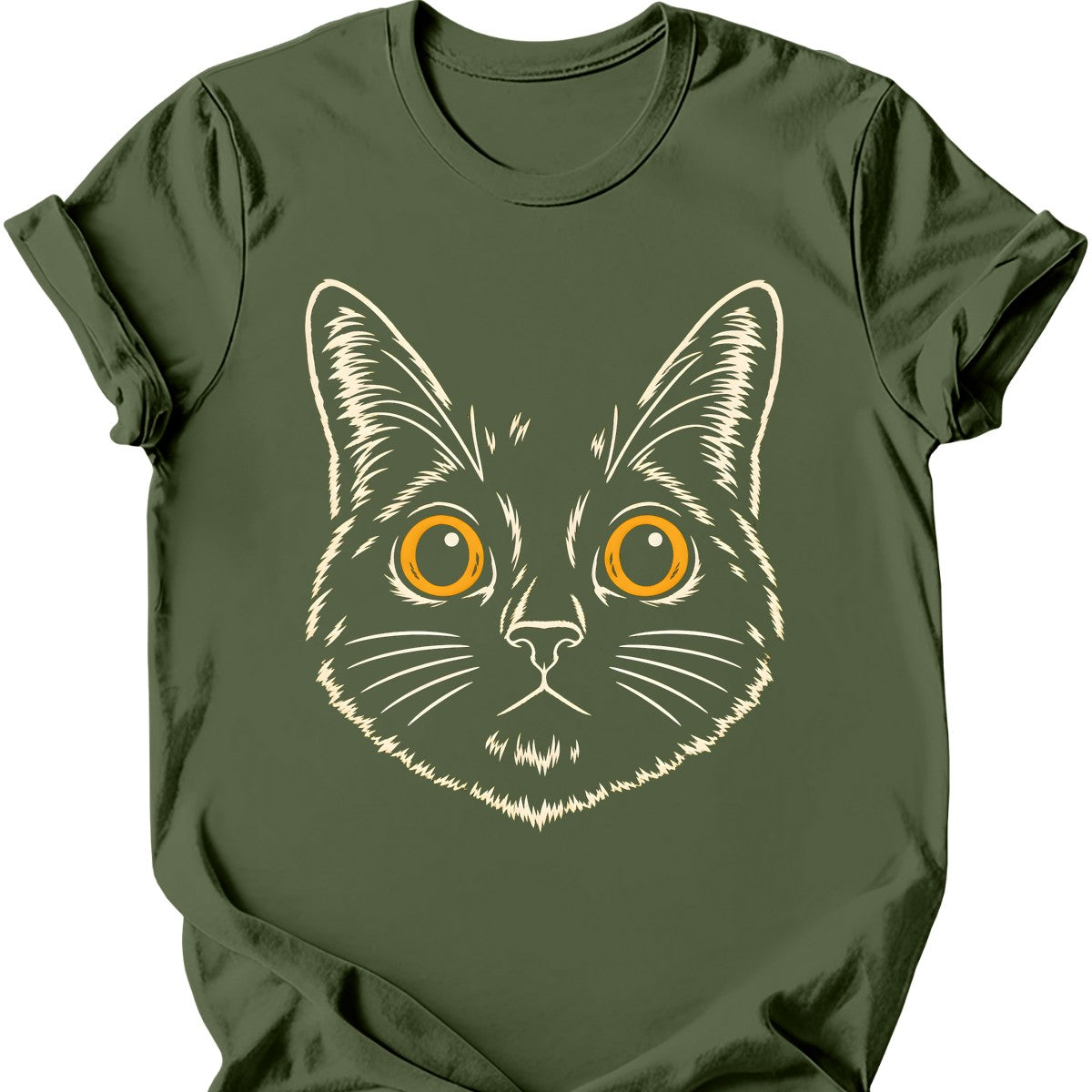 The Void Stares Back T-Shirt — Military Green