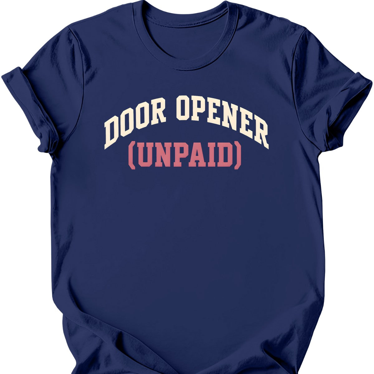 Door Opener (Unpaid) T-Shirt — Navy